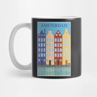 Amsterdam, Holland, Travel Poster Mug